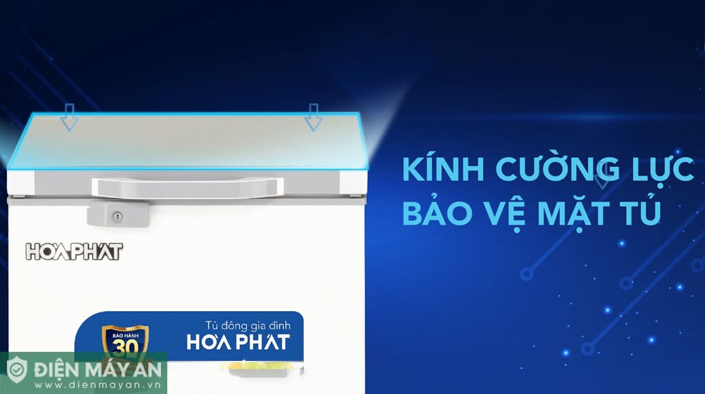 Tủ đông cánh kính Hòa Phát 107 Lít HPF AD6107.T1